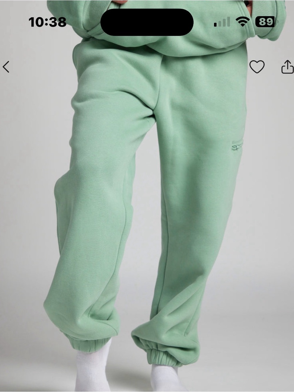 Comfrt Travel Essentials sweats in Aloe